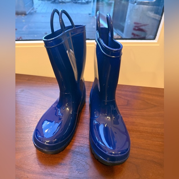 Zoogs Pull on rain boots, blue size 1 - Picture 4 of 6